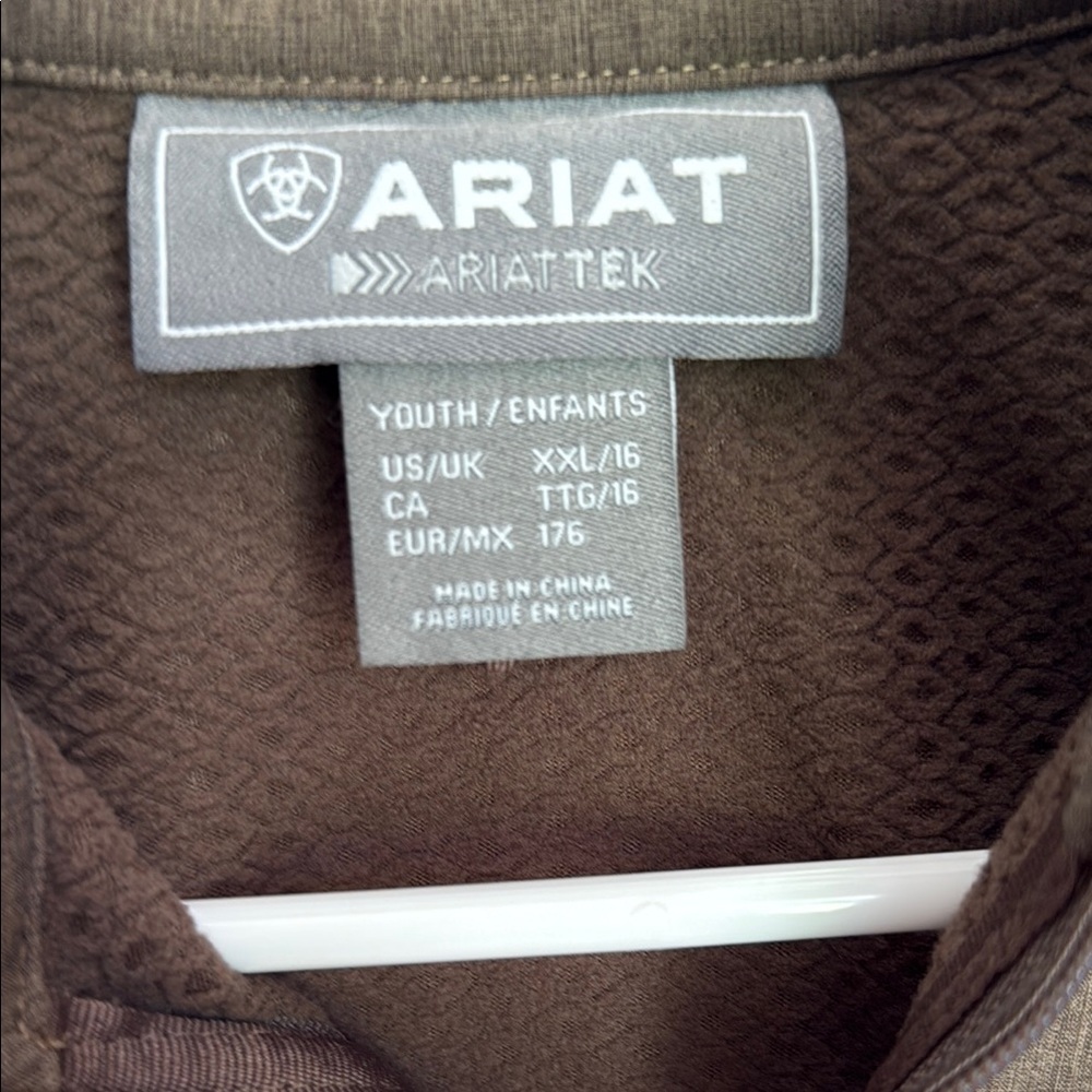 Ariat Boys Brown Jacket - Picture 2 of 10